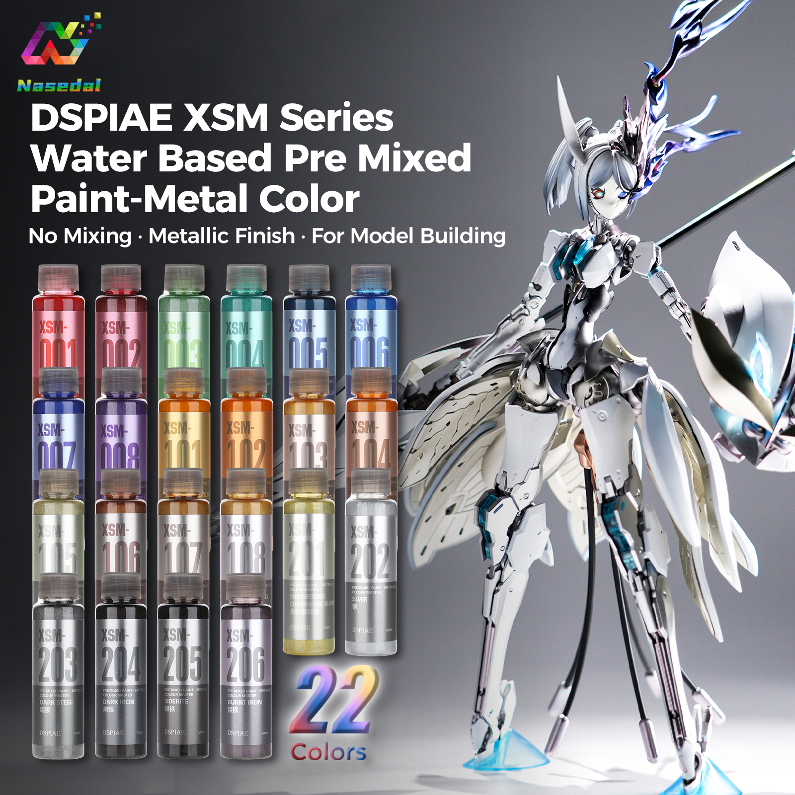 DSPIAE XSM Series 50ml Water B – обзор и цена Metallic Spray Paint