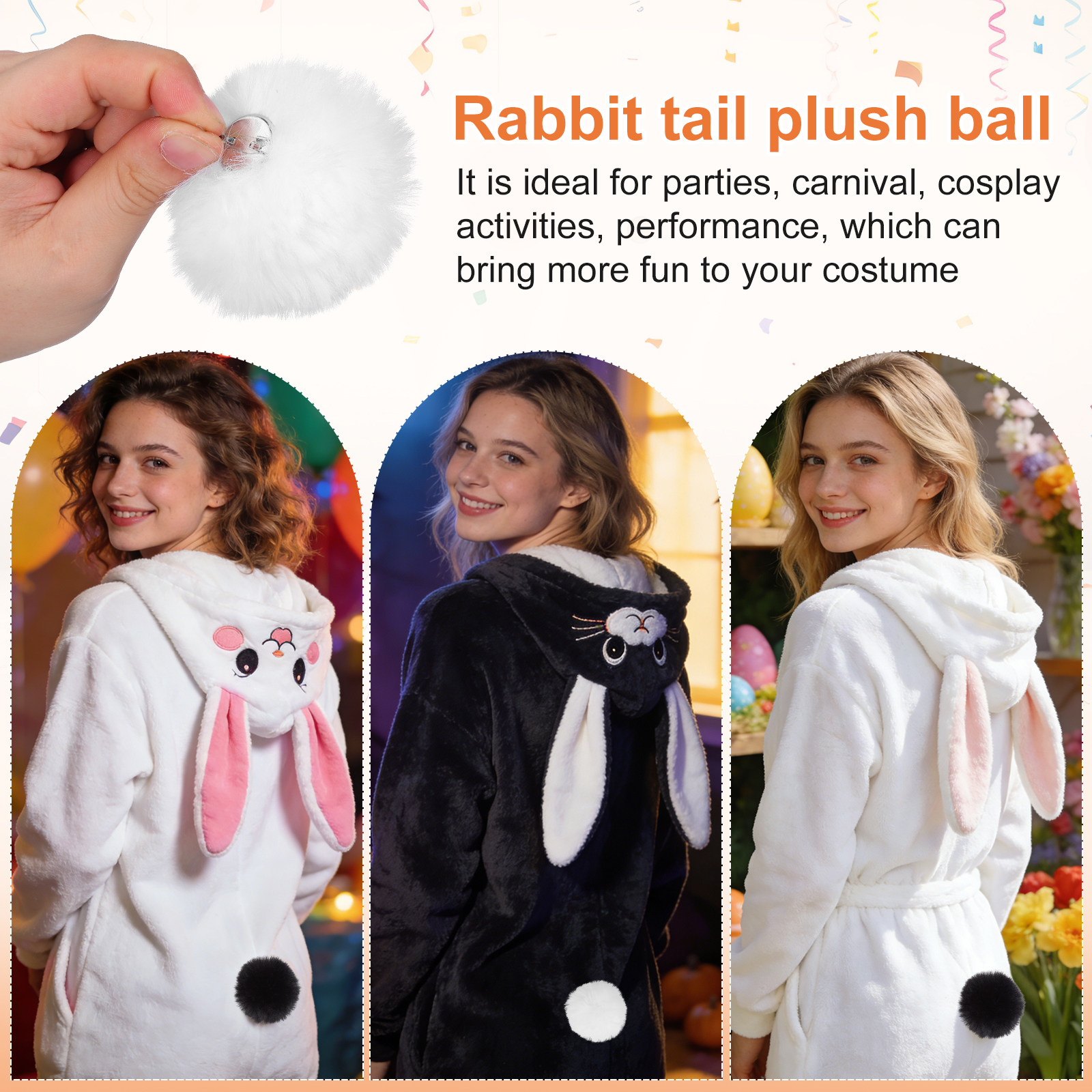 2Pcs Rabbit Tail Ball Costume  – обзор и цена Easy Cosplay Prop
