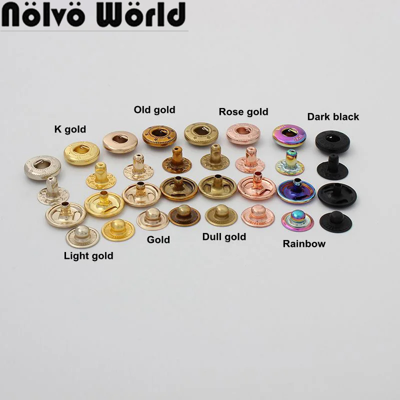 20-100 Sets Rainbow 12mm 10 Co – обзор и цена Snap Fastener Set