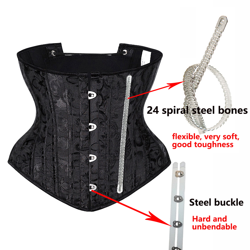 Underbust White Black Corset W – обзор и цена Boning Corset Steel