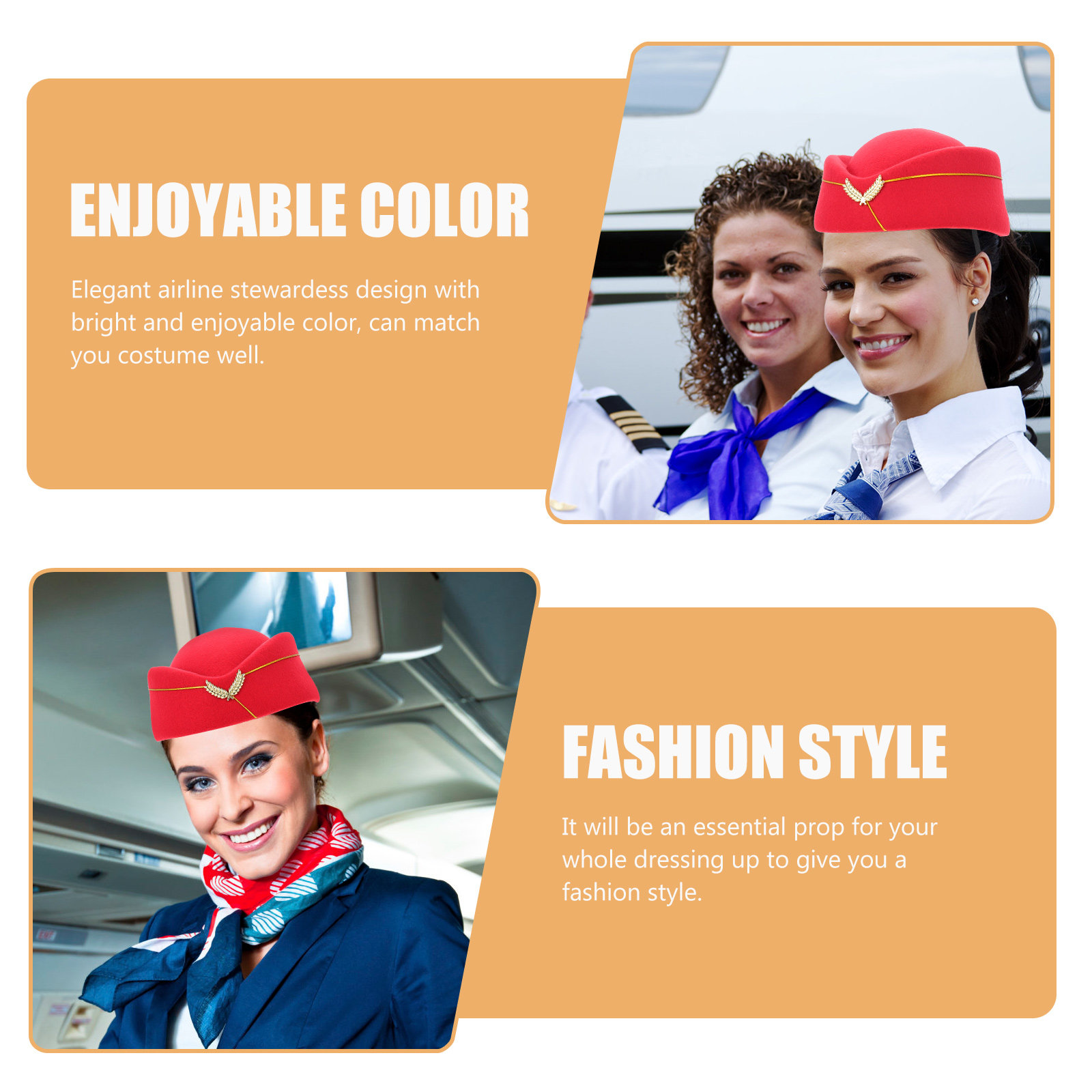 Stylish Flight Attendant Hat R – обзор и цена Easy Cosplay Prop