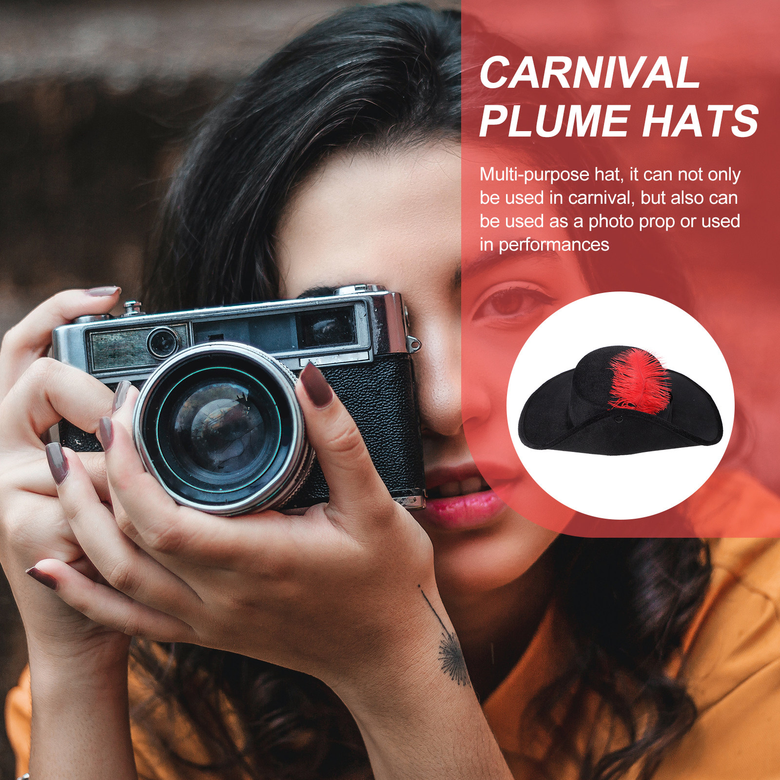 Carnival Plume Hat Skin Friend – обзор и цена Easy Cosplay Prop