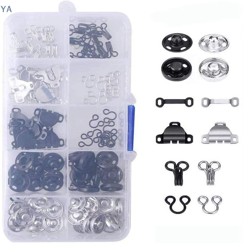 [YA]Sewing Hooks And Eyes Set  – обзор и цена Snap Fastener Set