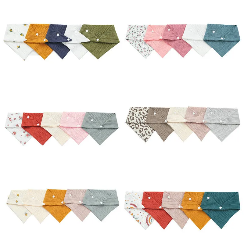 5Pcs/Set Newborn Baby Bibs Fee – обзор и цена Snap Fastener Set