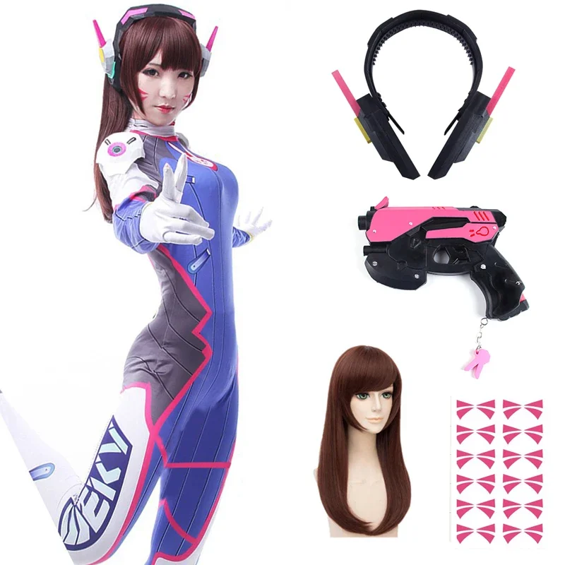 Anime woman jumpsuit tights DV – обзор и цена Dva Cosplay Prop