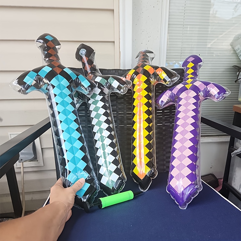 3Pcs Pixel Style Inflatable Sw – обзор и цена Cosplay Prop Dagger