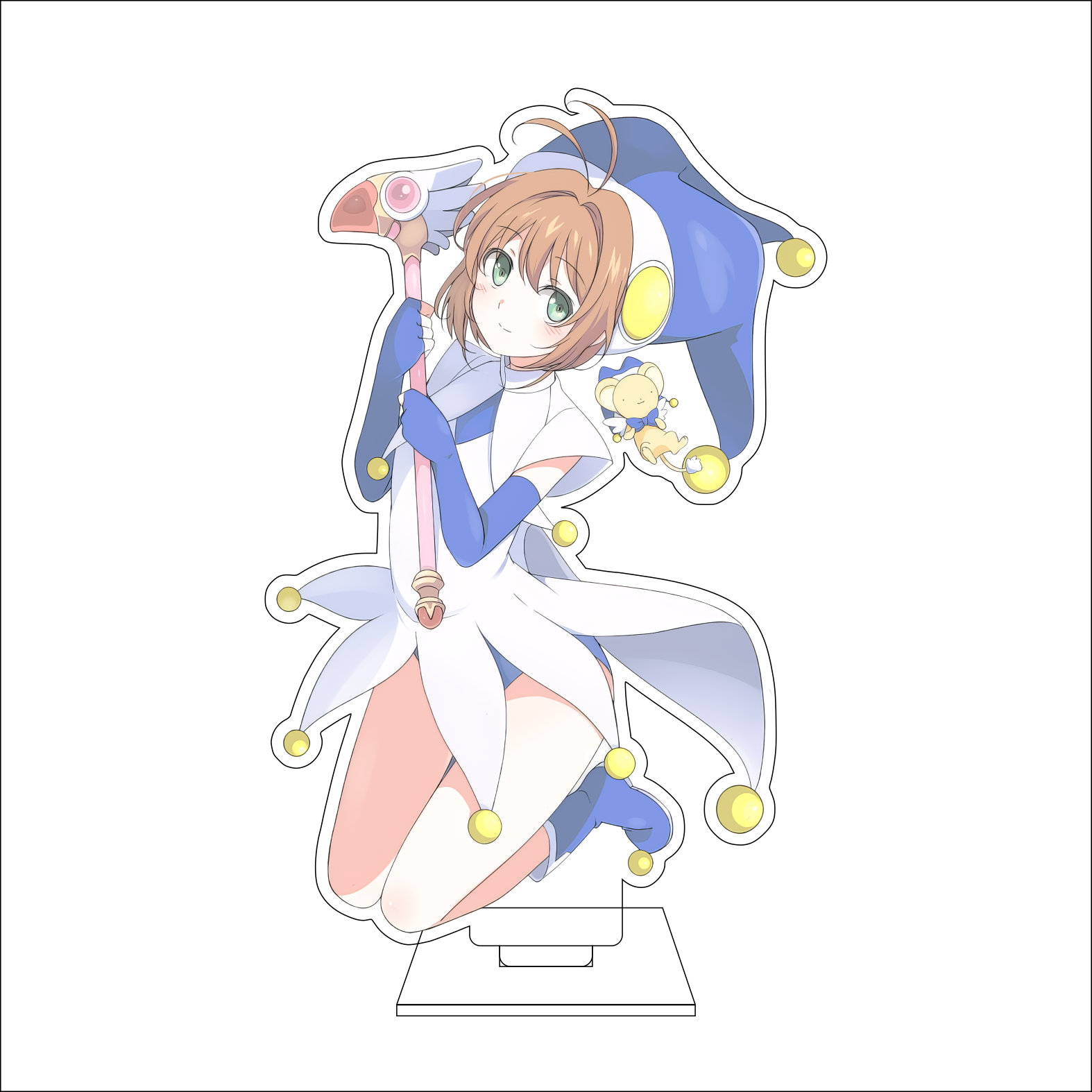16CM Anime Cardcaptor Sakura C – обзор и цена Anime Cosplay Prop